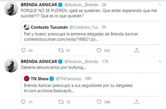 La actriz salió a responder en sus redes