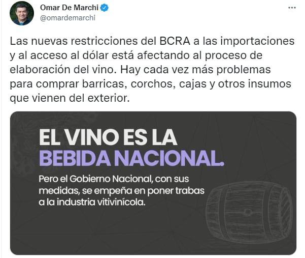 El diputado nacional criticó las restricciones del Banco Central.