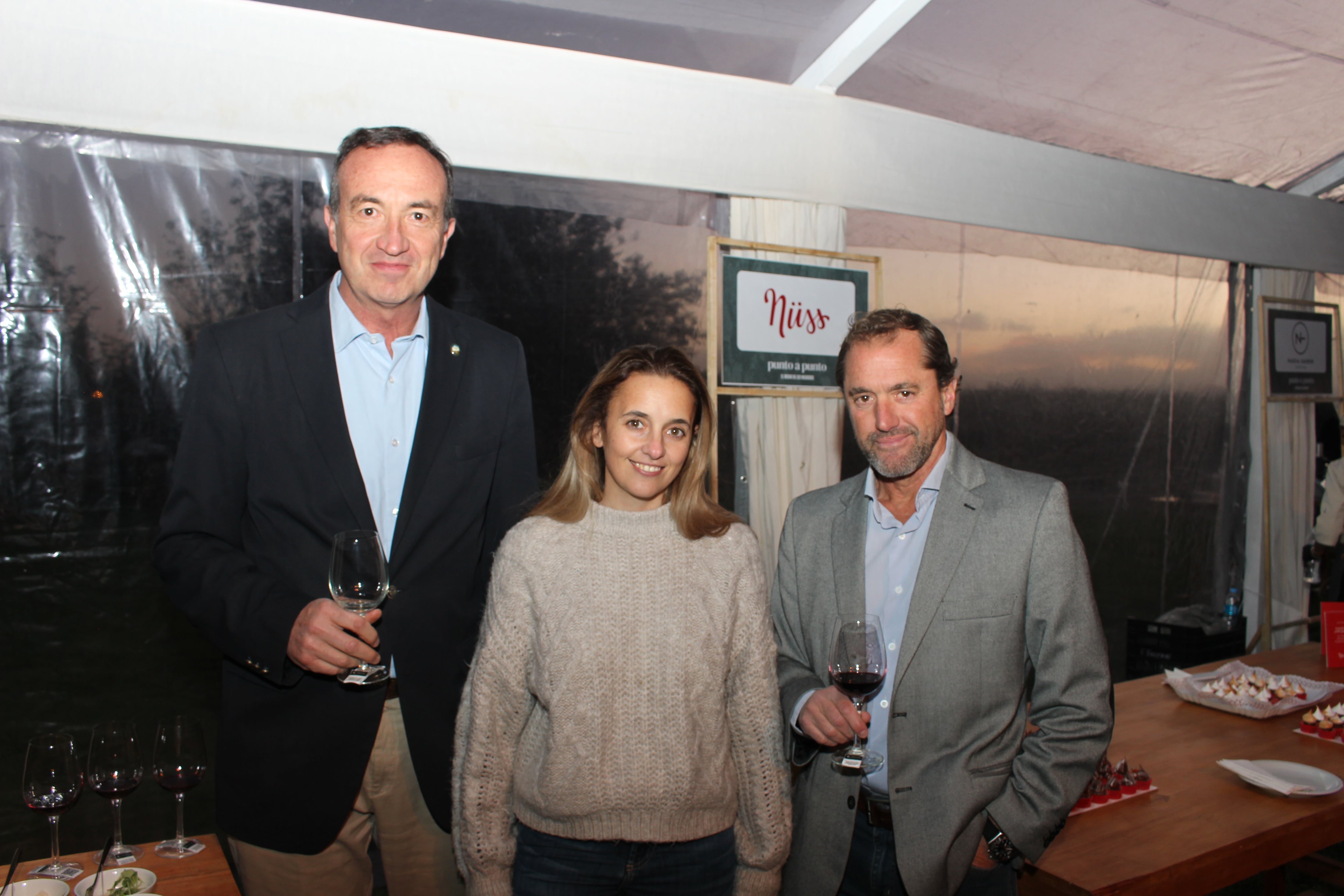 Gabriel Fidel, Laura Boulin y Alfredo Diez.