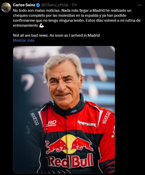 Carlos Sainz abandonó el Dakar