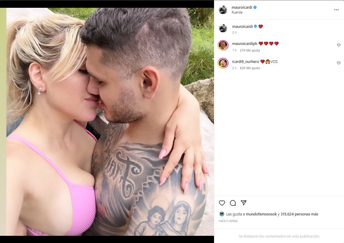 Wanda Nara y Mauro Icardi.