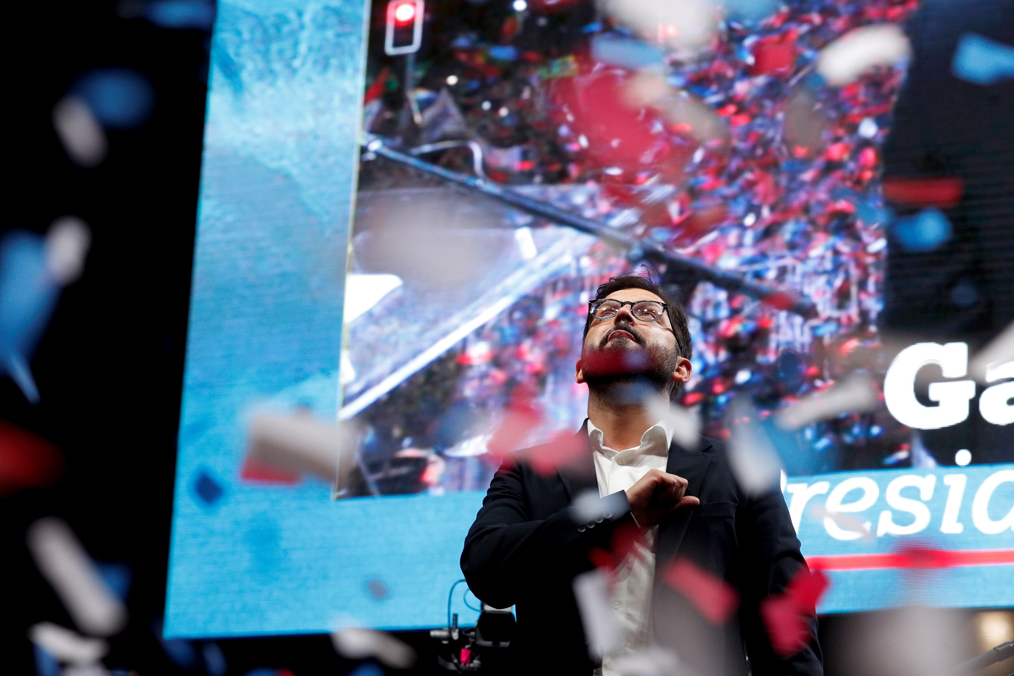 Gabriel Boric, tras el triunfo en las elecciones de Chile (AP)