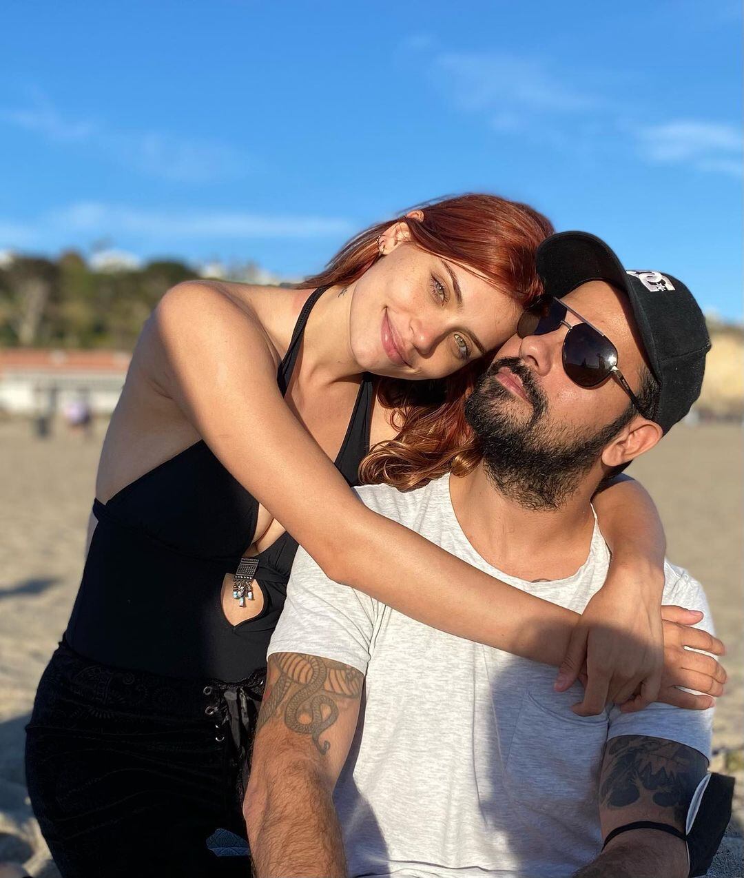 Eva junto a su pareja, Eduardo Cruz.