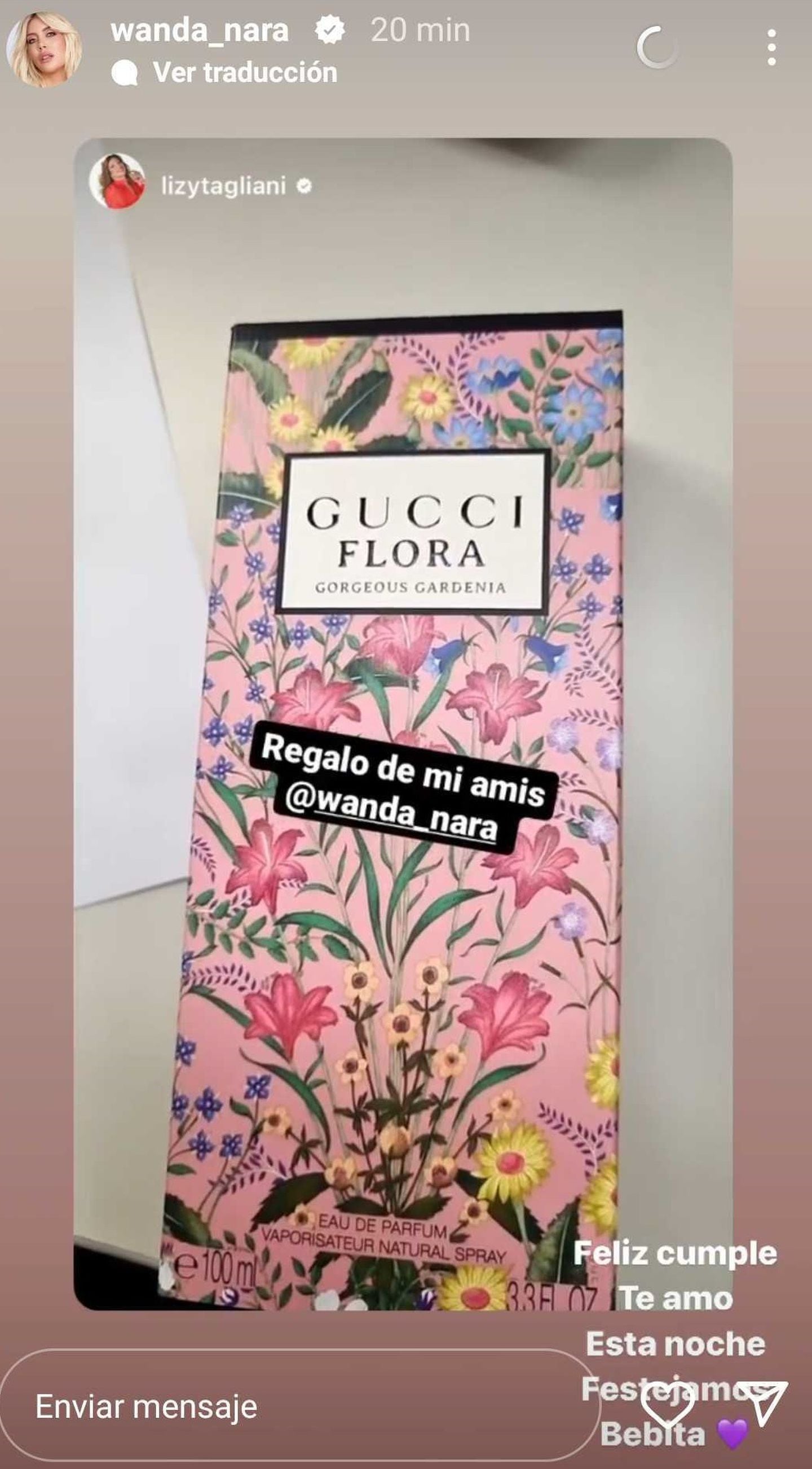 Wanda Nara le hizo un costoso regalo de cumpleaños a Lizy Tagliani.