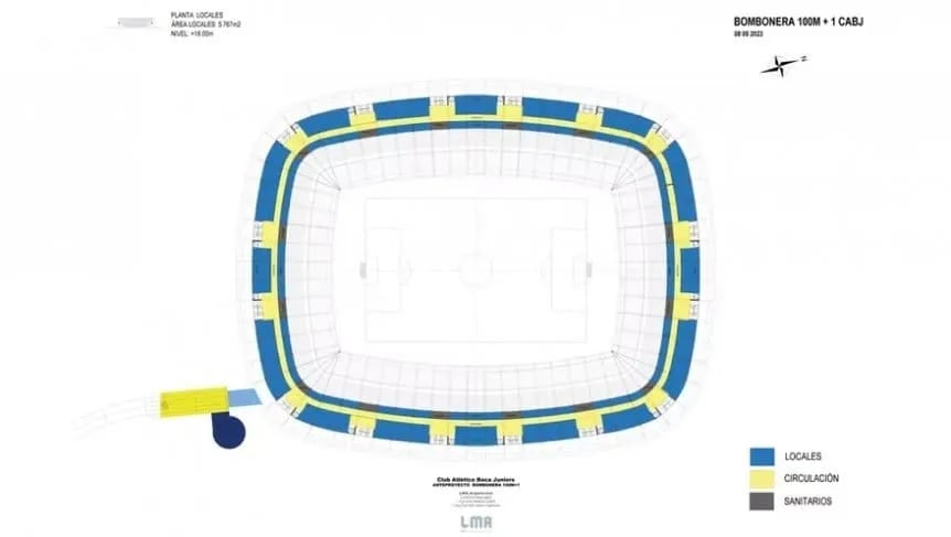 Los planos de la nueva Bombonera. Fuente: La Nación