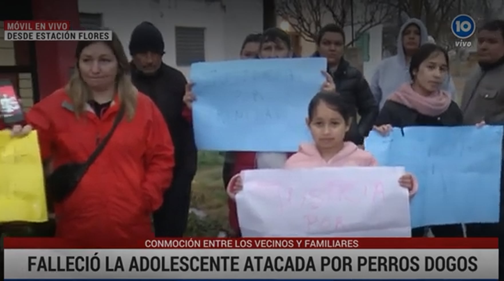 Allegados a Trinidad se hicieron presentes en el lugar de los hechos para pedir justicia. Foto: cba24