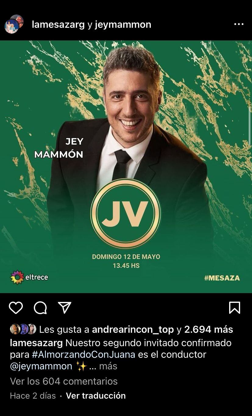 El regreso de Jey Mammón a la televisión.