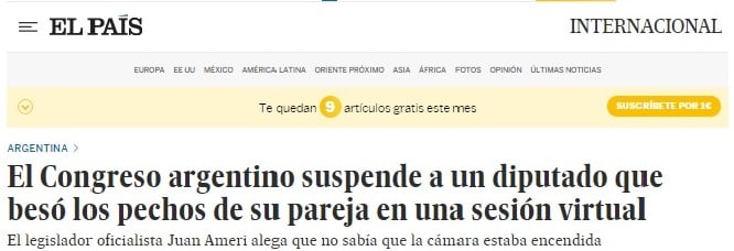 Así reflejaron los medios del mundo el escándalo de Ameri.