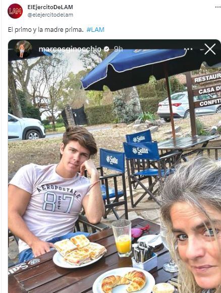 Marcos Ginocchio se reencontró con su madre.