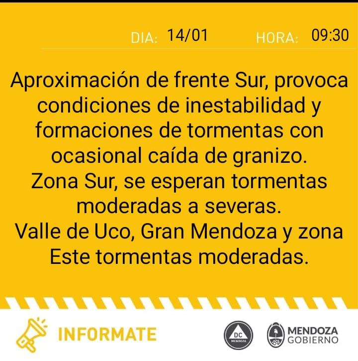 Alerta de Defensa Civil por tormentas con caída de granizo para este sábado: ¿Qué zonas serán las más afectadas?