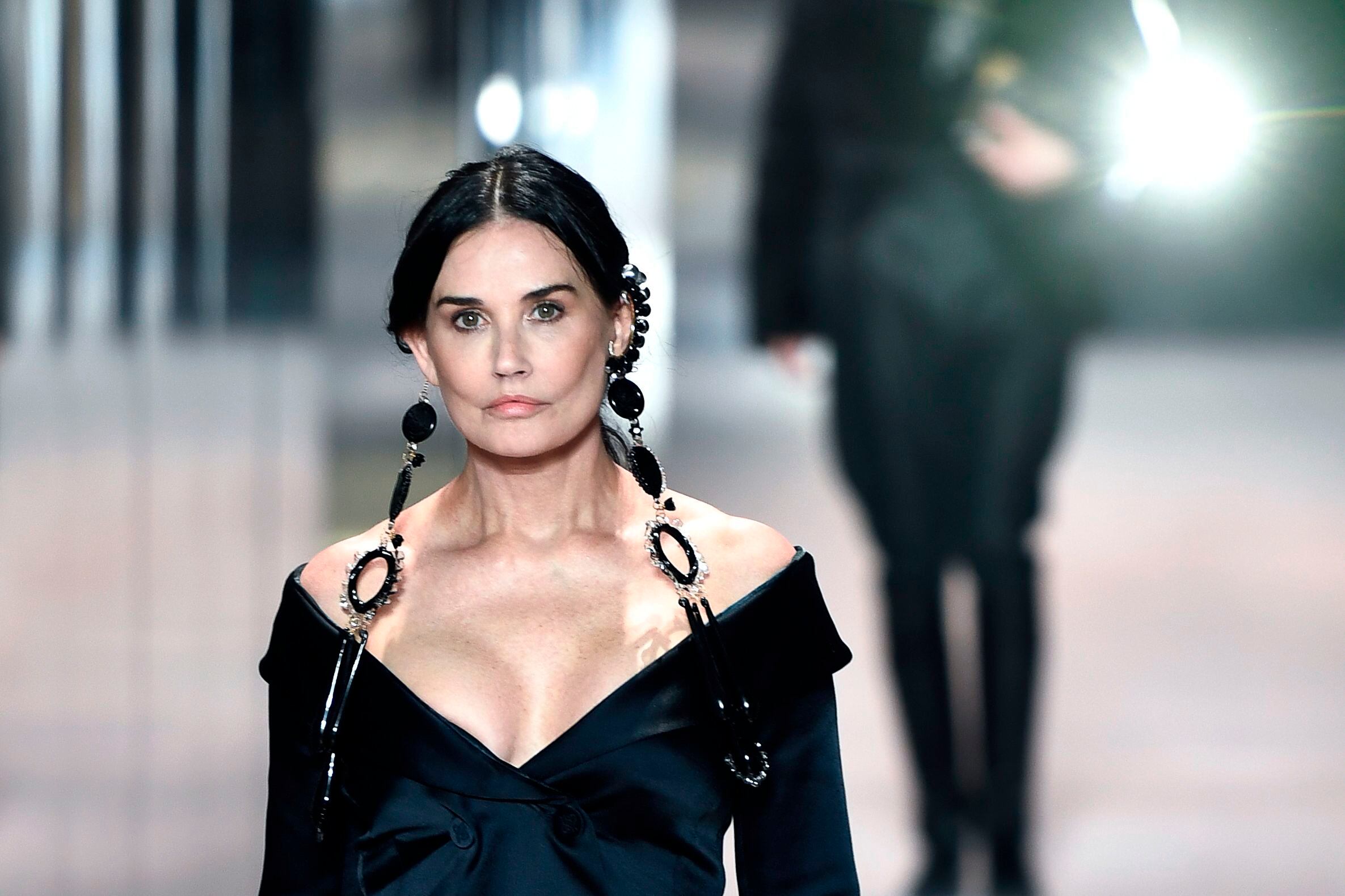 Demi Moore en el desfile de Fendi