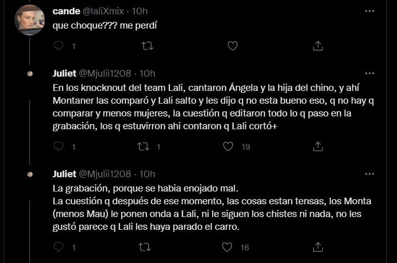 Los tuits de los seguidores que hablan de la mala relación de los jurados de La Voz