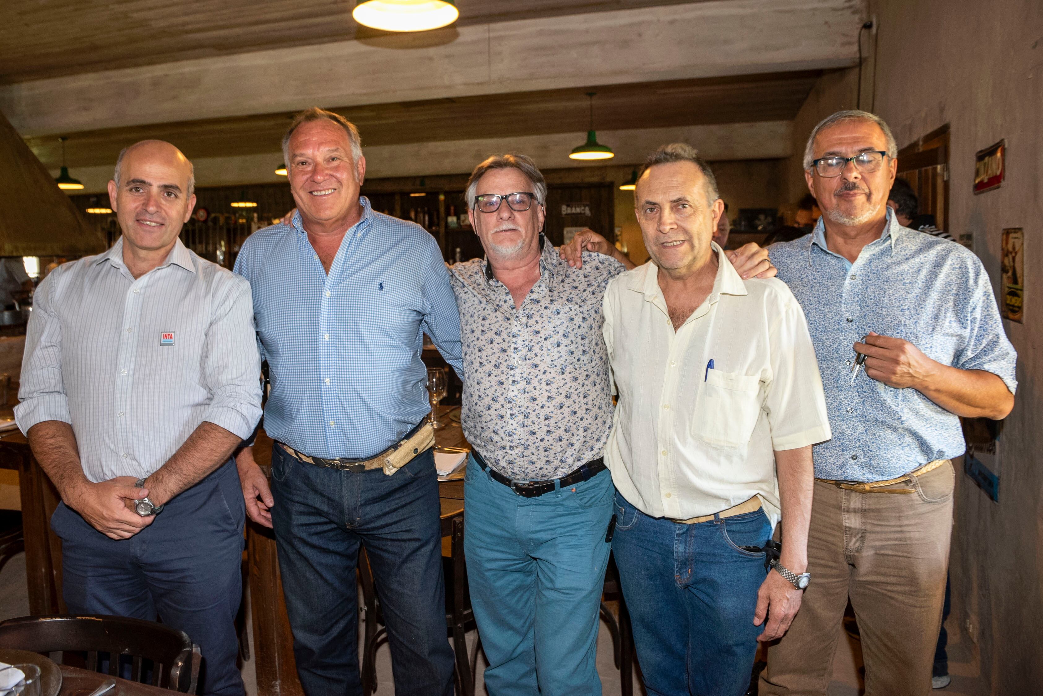 Leonardo Miranda, Parrella Furlán, Oscar Guidoni, Guido Lozada y Diego Fernández.