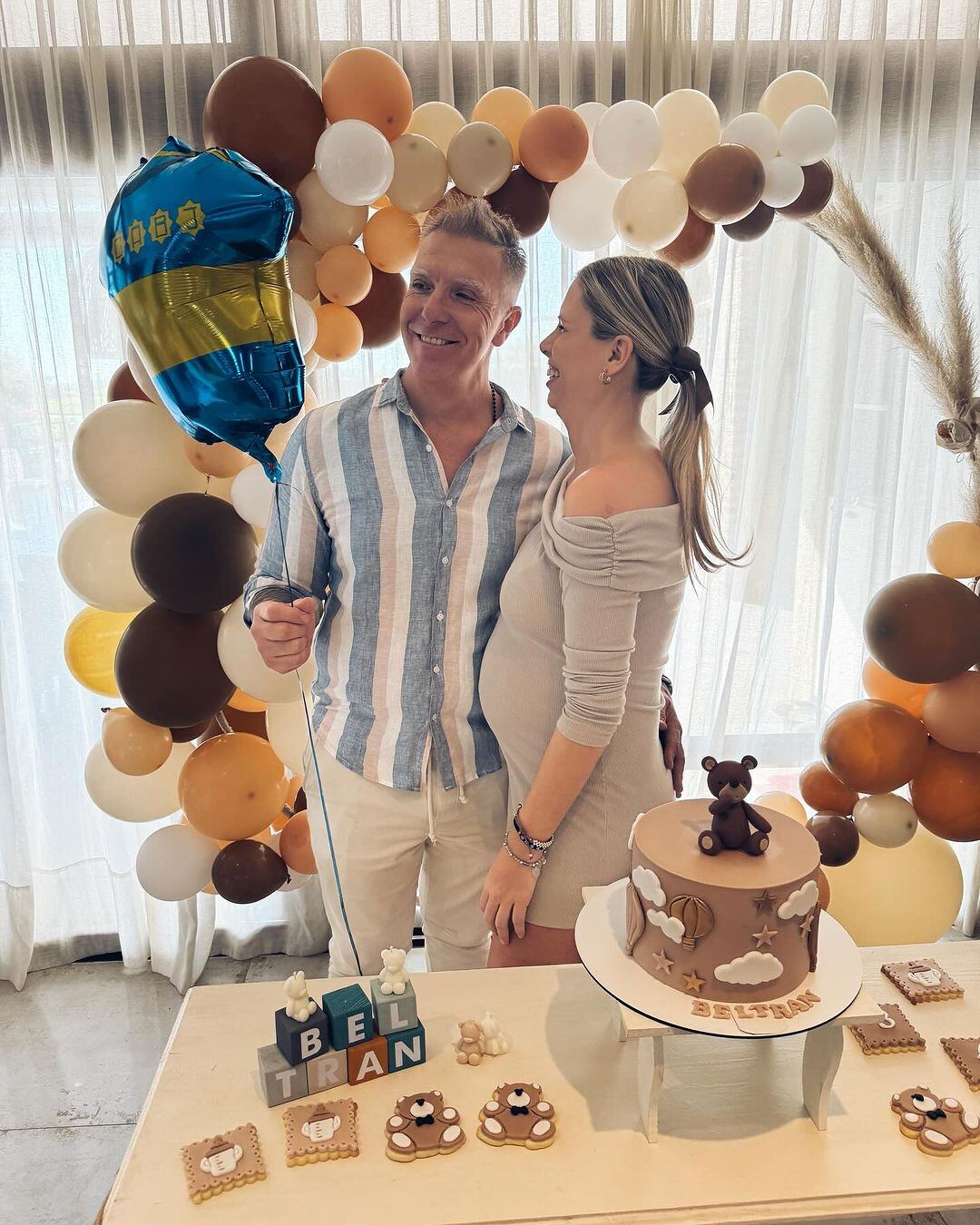 El baby shower del bebé de Alejandro Fantino y Coni Mosqueira. Gentileza Instagram.