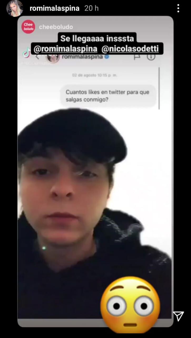 Miles de usuarios de Twitter acudieron al llamado de un joven para alcanzar el millón de likes y salir con Romina Malaspina.