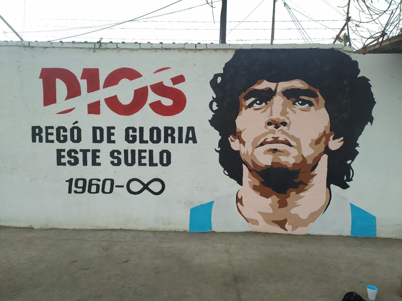 Mural dedicado a Diego Maradona