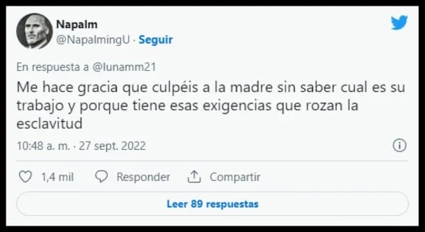 La publicación generó un intenso debate en Twitter. Foto: Web