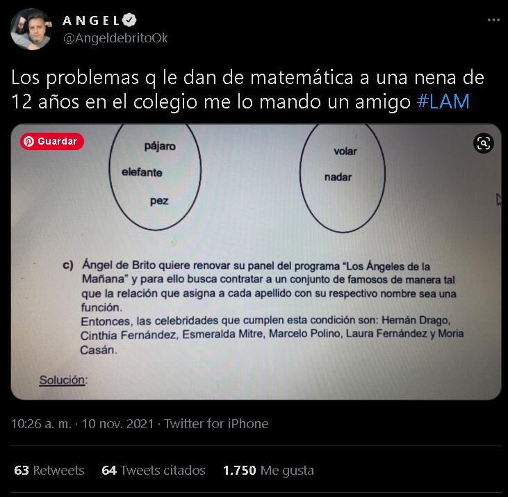 El problema de matemáticas que enseguida se convirtió en desafío viral.