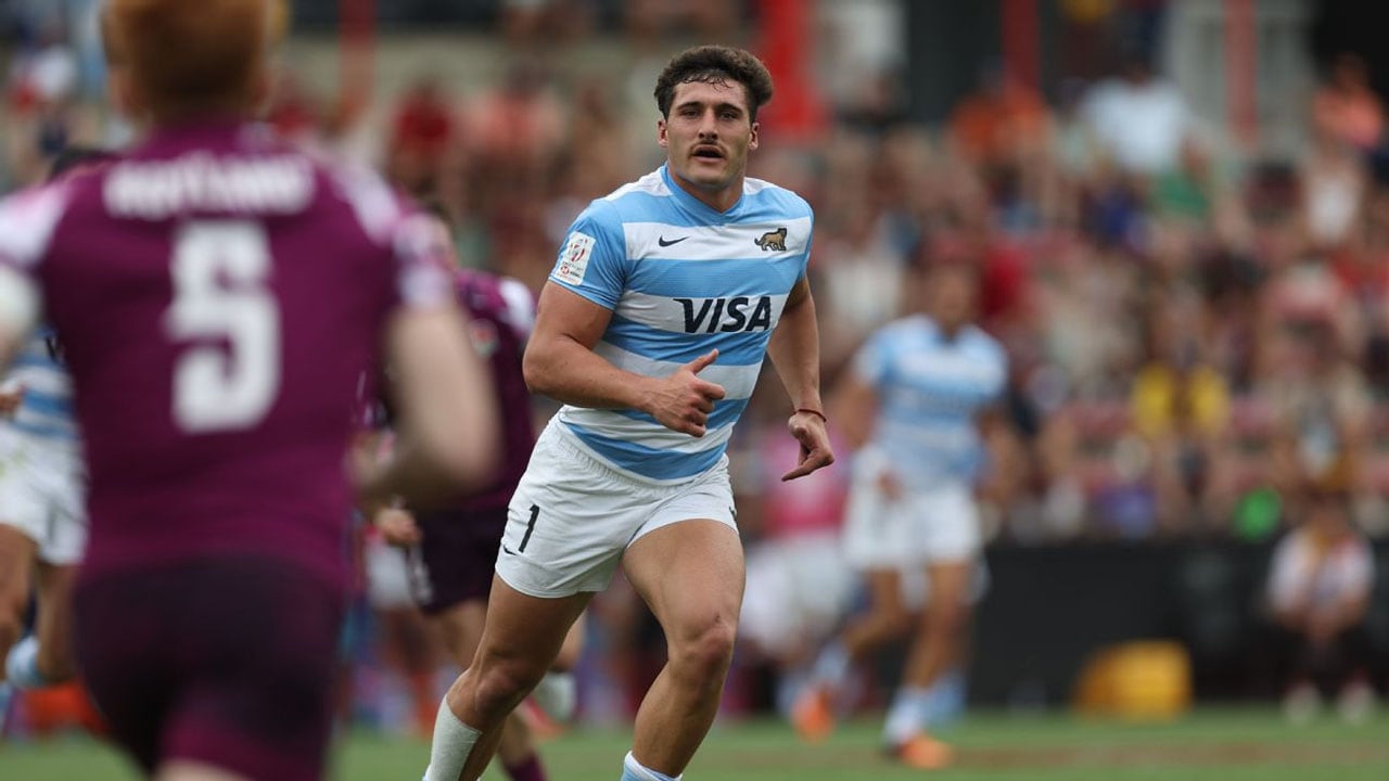 Rodrigo Isgró, del seleccionado argentino de rugby Los Pumas Seven