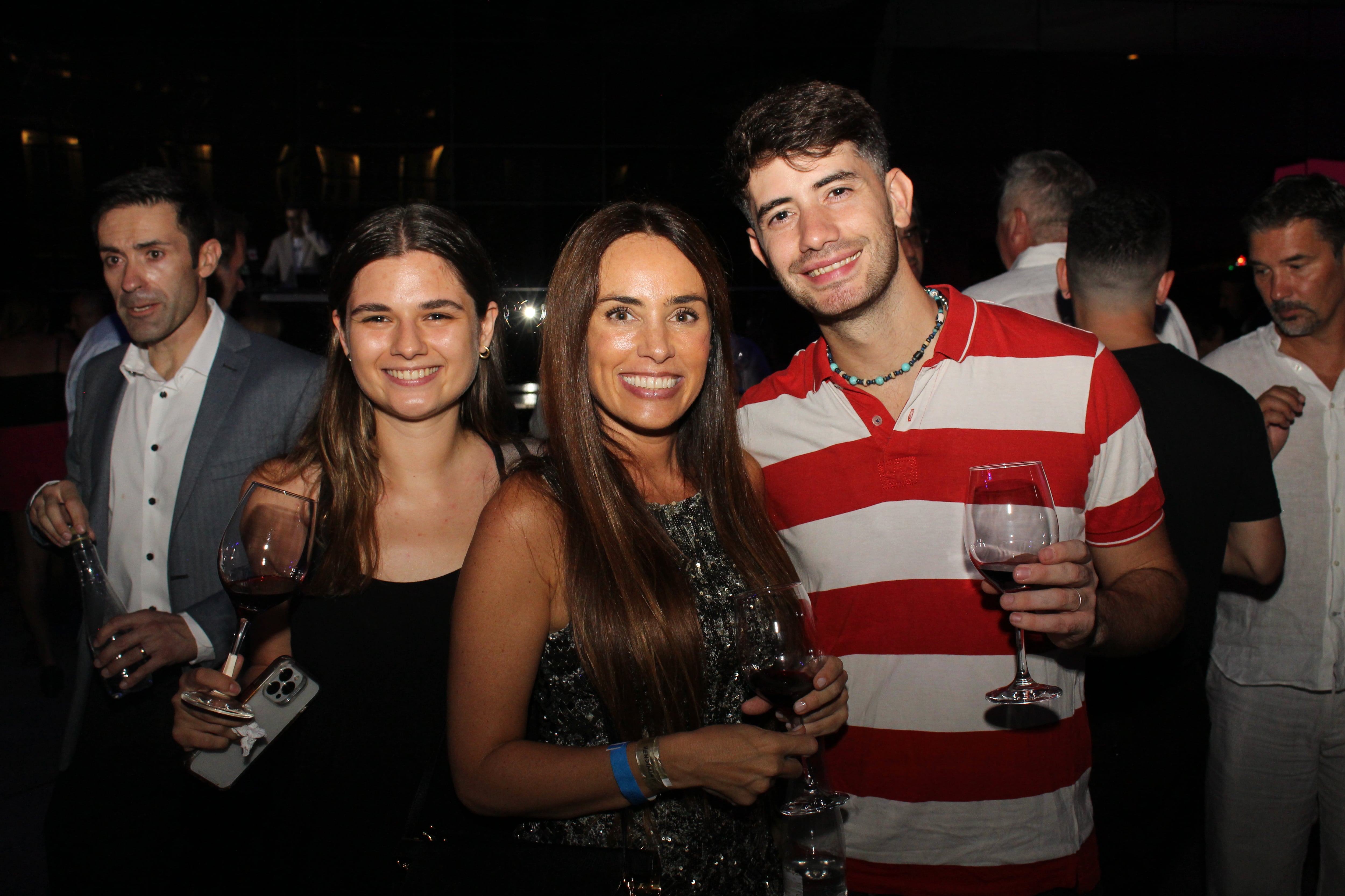 Melina Escribano, Florencia Aise y Francisco Di Paola.