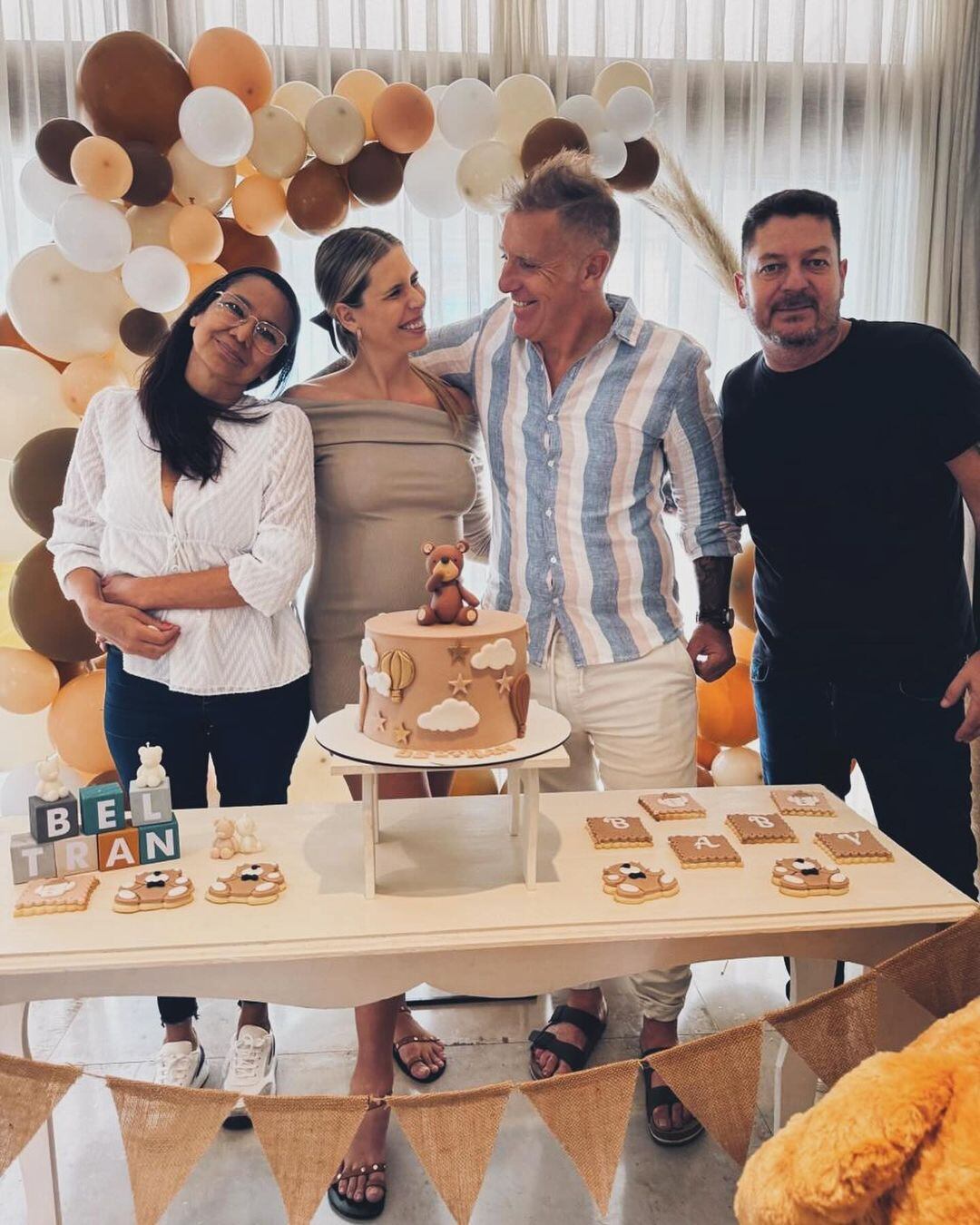 El baby shower del bebé de Alejandro Fantino y Coni Mosqueira. Gentileza Instagram.