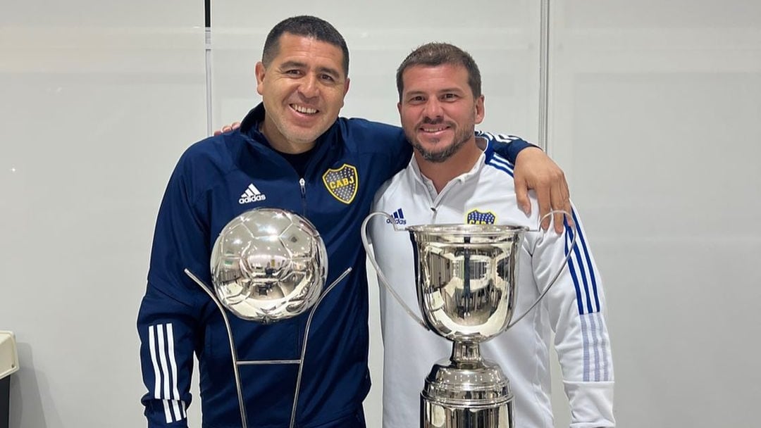 Juan Román Riquelme y Mariano Herrón