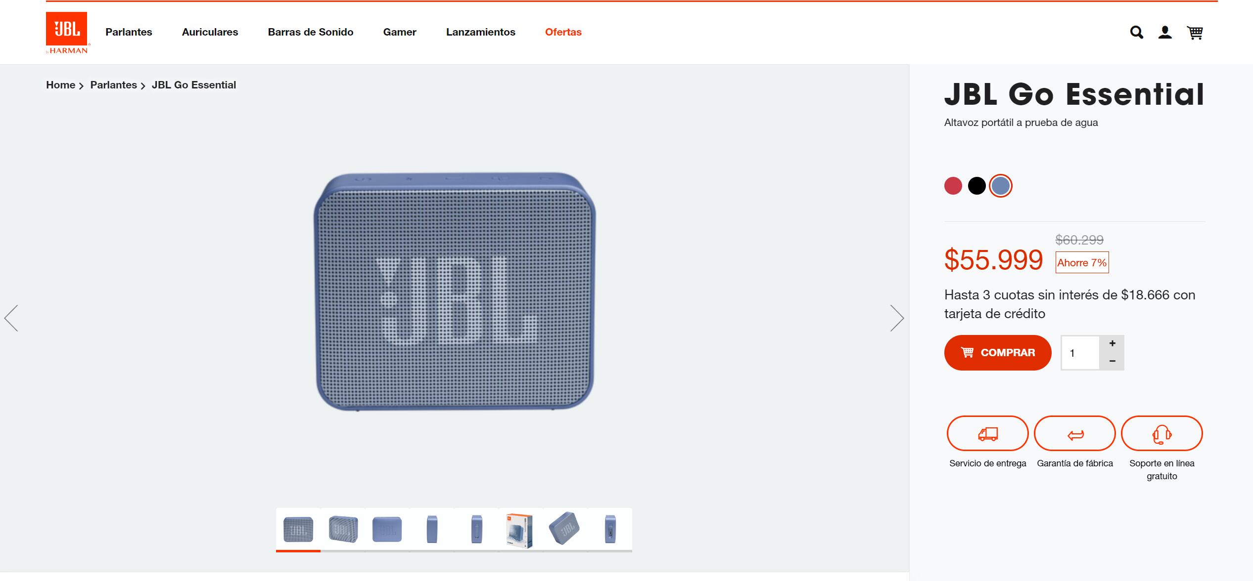 Parlante JBL precio Argentina.