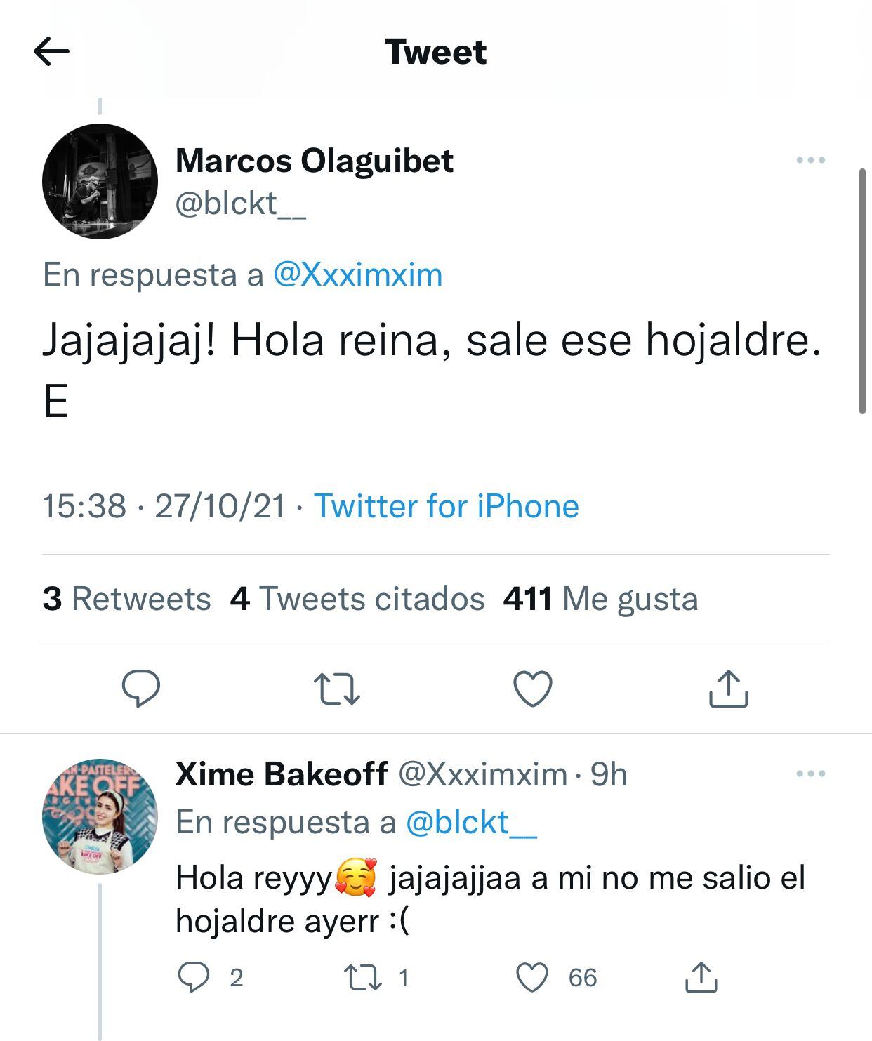 Picante ida y vuelta entre Ximena y Marcos Olaguibet.