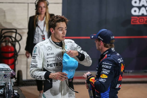 Russel y Verstappen se cruzaron antes del último GP.