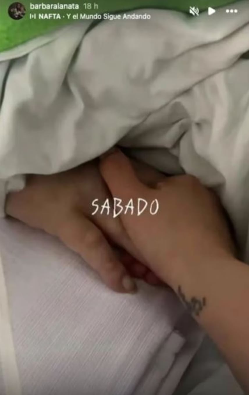 La historia de Bárbara Lanata tomando la mano de Jorge en el hospital. (Foto: captura de pantalla)