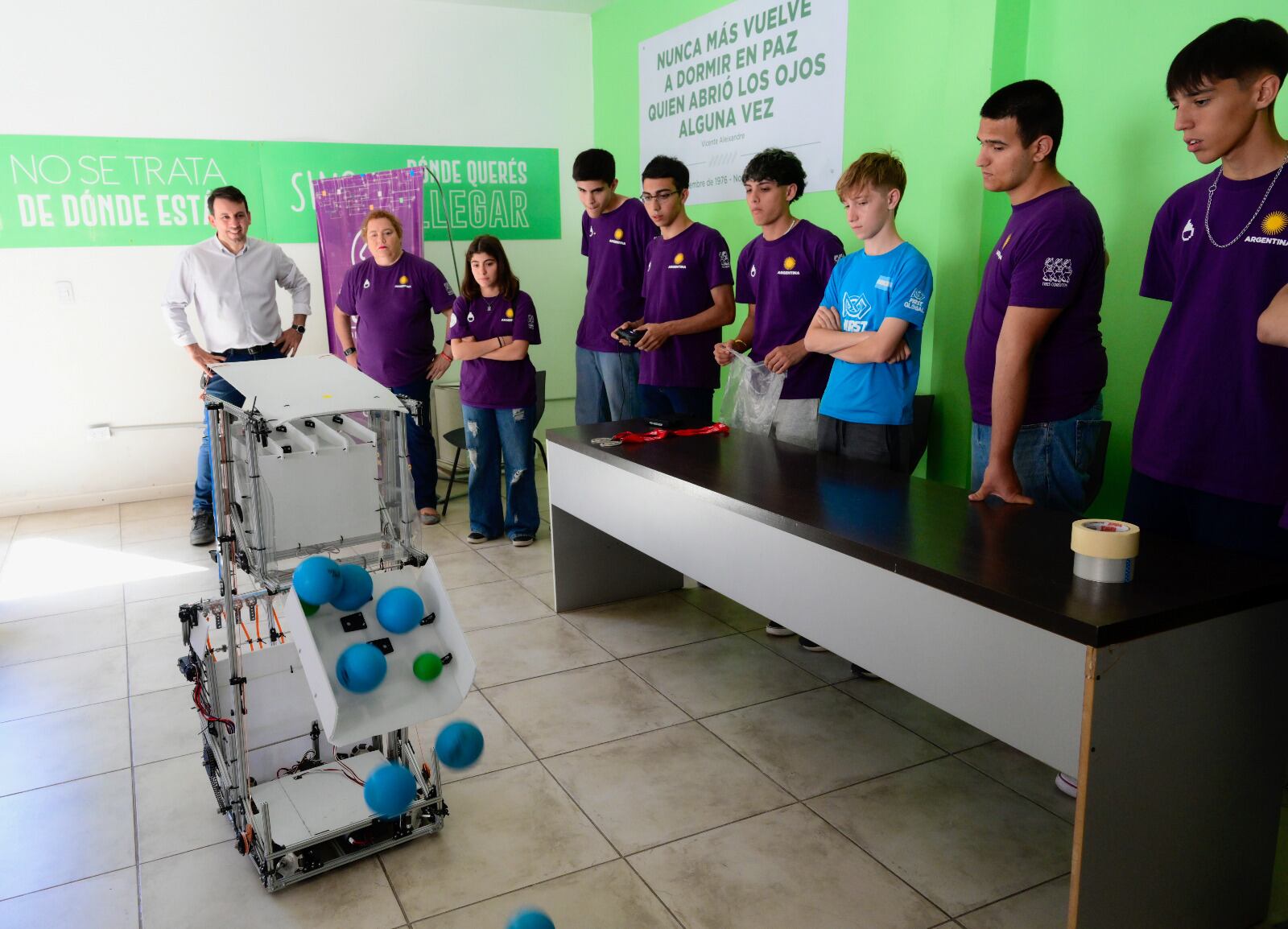 Los estudiantes destacaron el trabajo en equipo.
