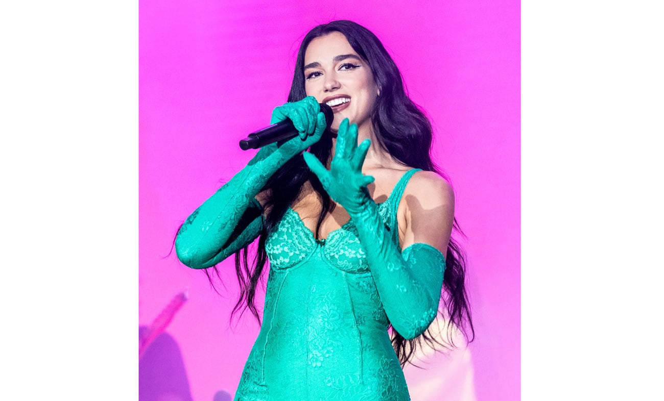 La cantante británica Dua Lipa brindó un show en el Campo Argentino de Polo en Buenos Aires.  (DF Entertainment)