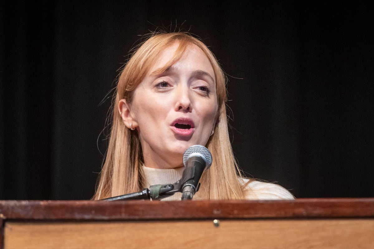 Mendoza es la sede hoy del Frente de Todos a nivel nacional, que convocó a un espacio de debate llamado Peronismo Futuro.
Senadora Anabel Fernandez Sagasti

Foto: Ignacio Blanco / Los andes 
