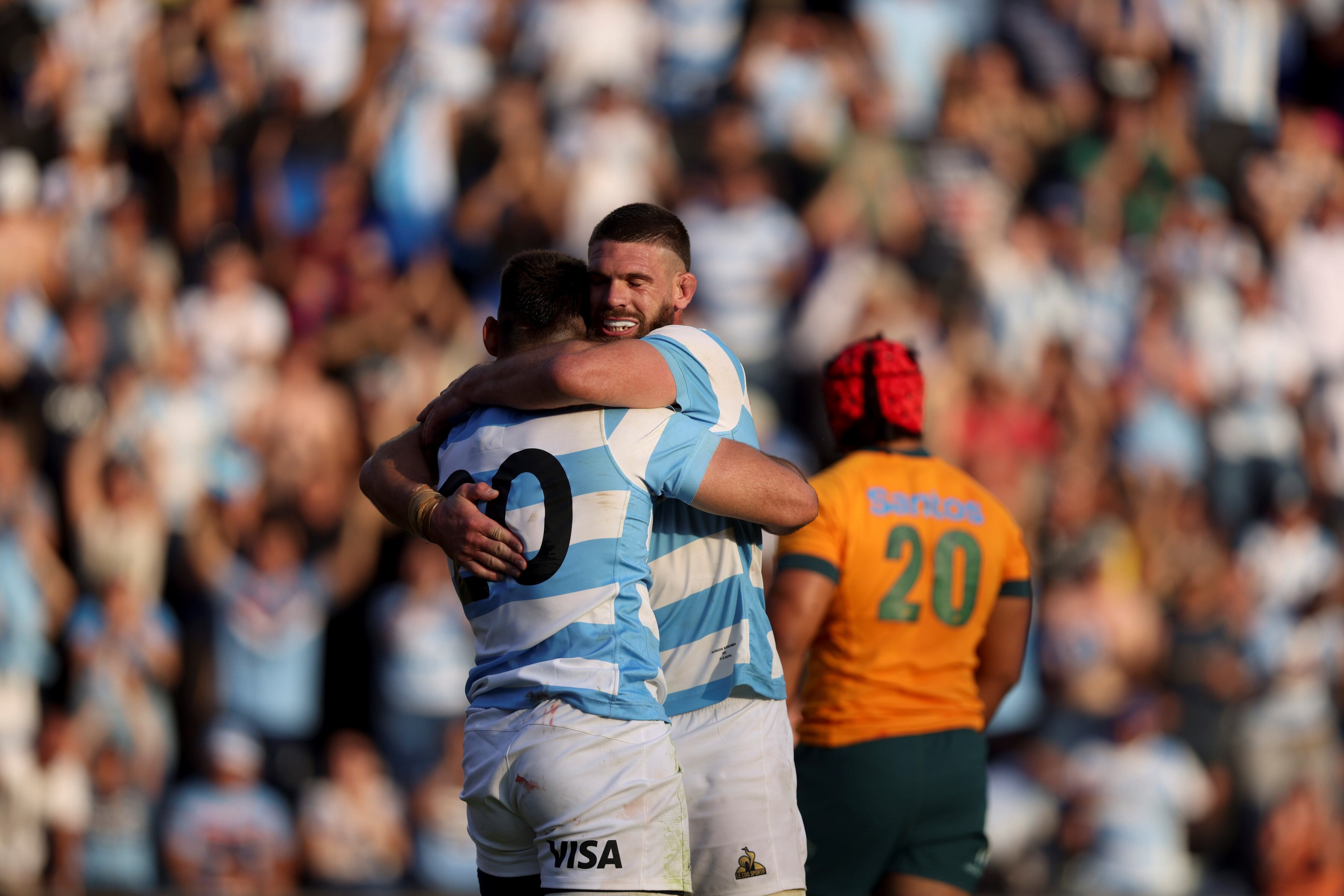 Goleada histórica de Los Pumas ante Australia, por la cuarta fecha del Rugby Championship, en el estadio de Colón de Santa Fe. / Gentileza. 