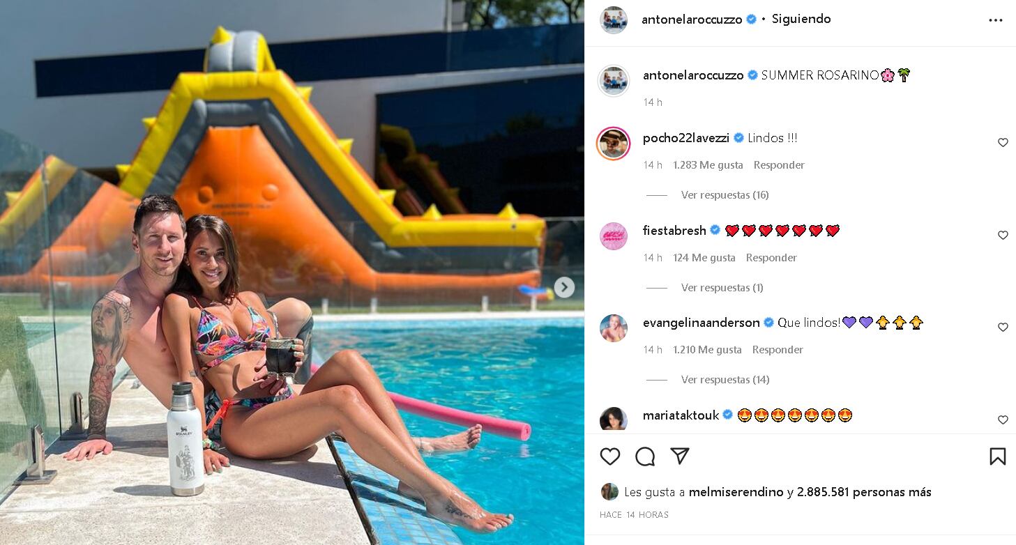 El posteo de Antonela Roccuzzo en Instagram