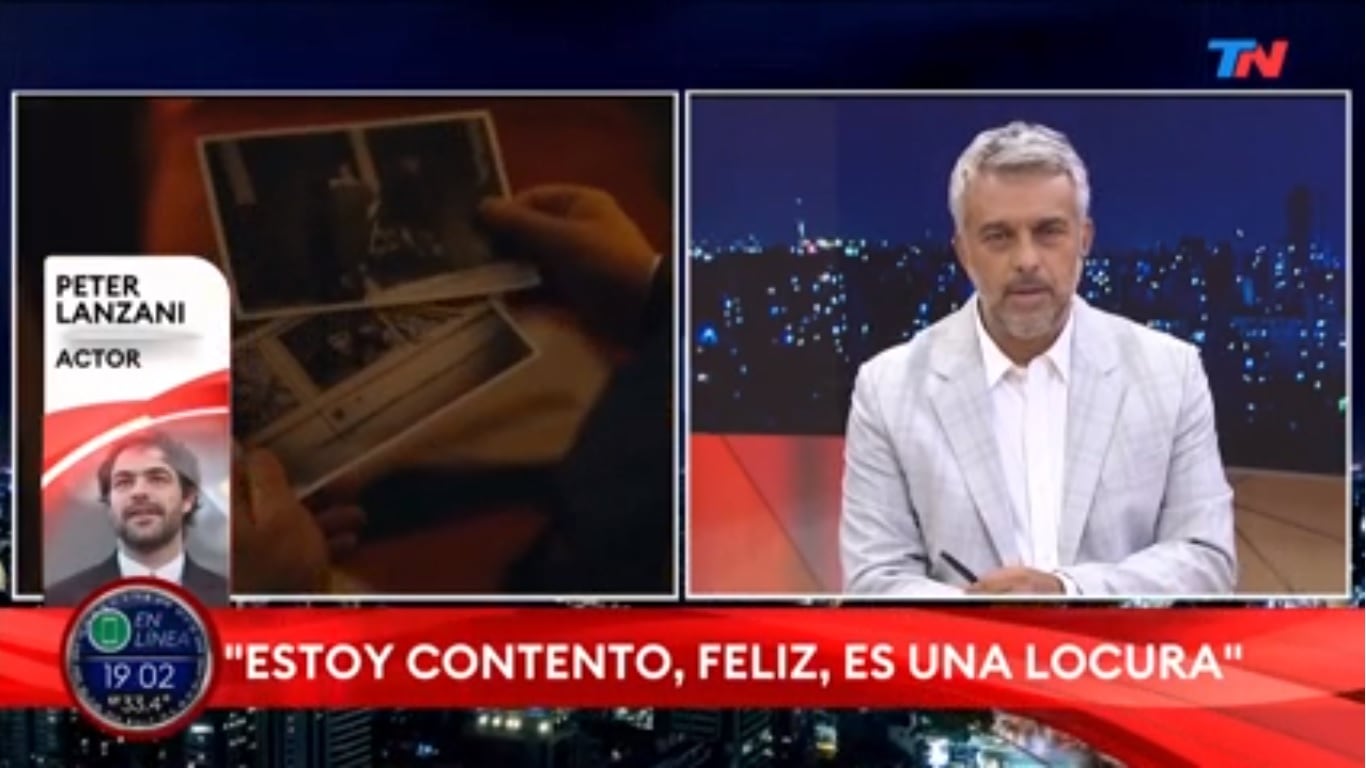 Peter Lanzani contó sus sensaciones en TN