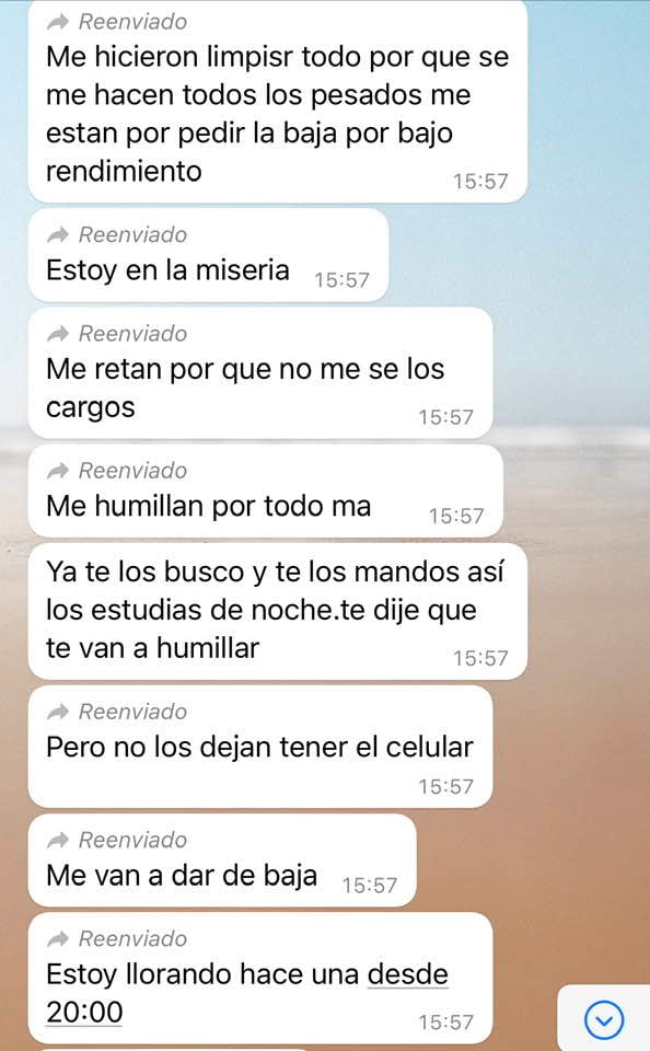 Los mensajes que le envió el joven soldado a su madre. Facebook