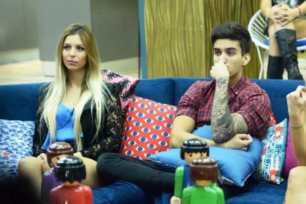 Eloy Rivera y Romina Malaspina en "Gran Hermano". (Foto web)