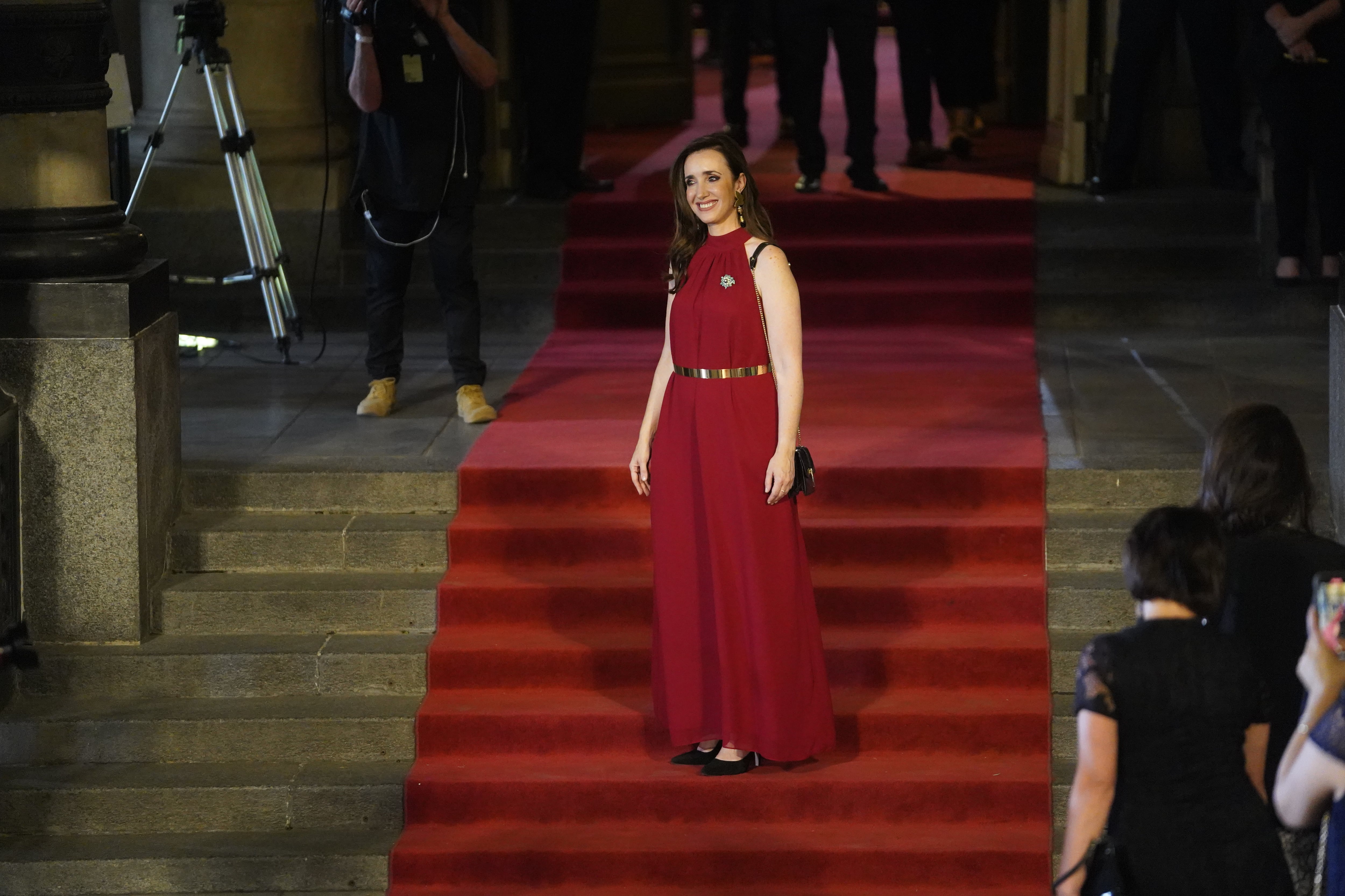 La vicepresidenta Victoria Villarruel. Gala en el teatro Colón tras la asunción de Javier Milei como presidente de la Nación (Clarín)