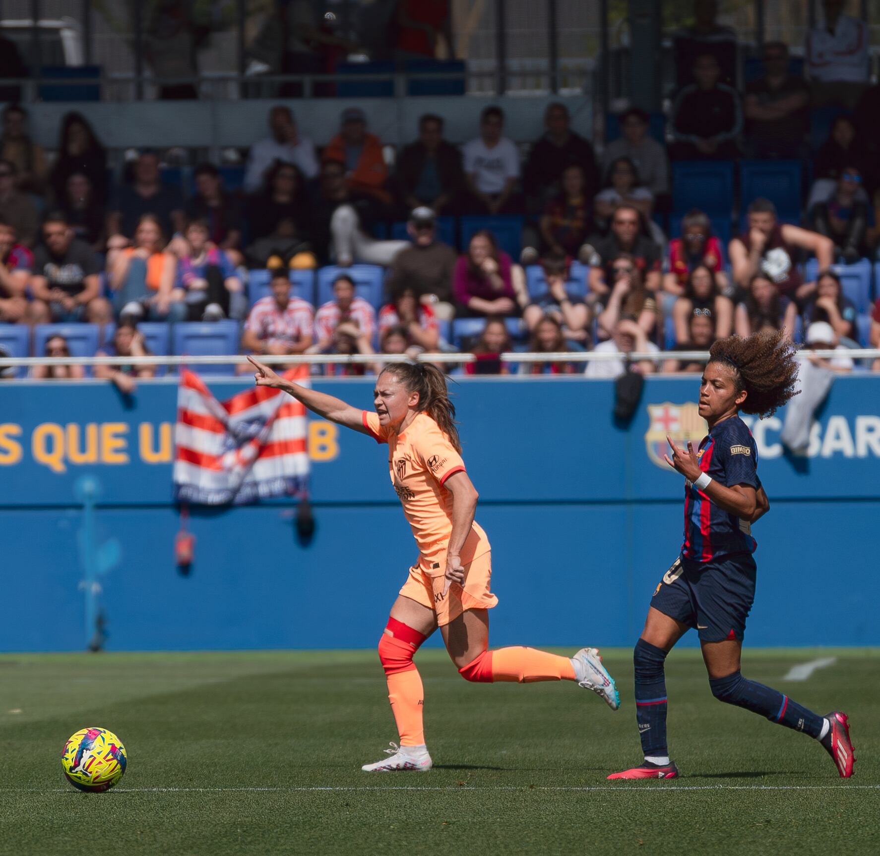 Estefanía Banini jugando en el Atlético de Madrid. Foto: Gentileza Leonardo Gerzon.