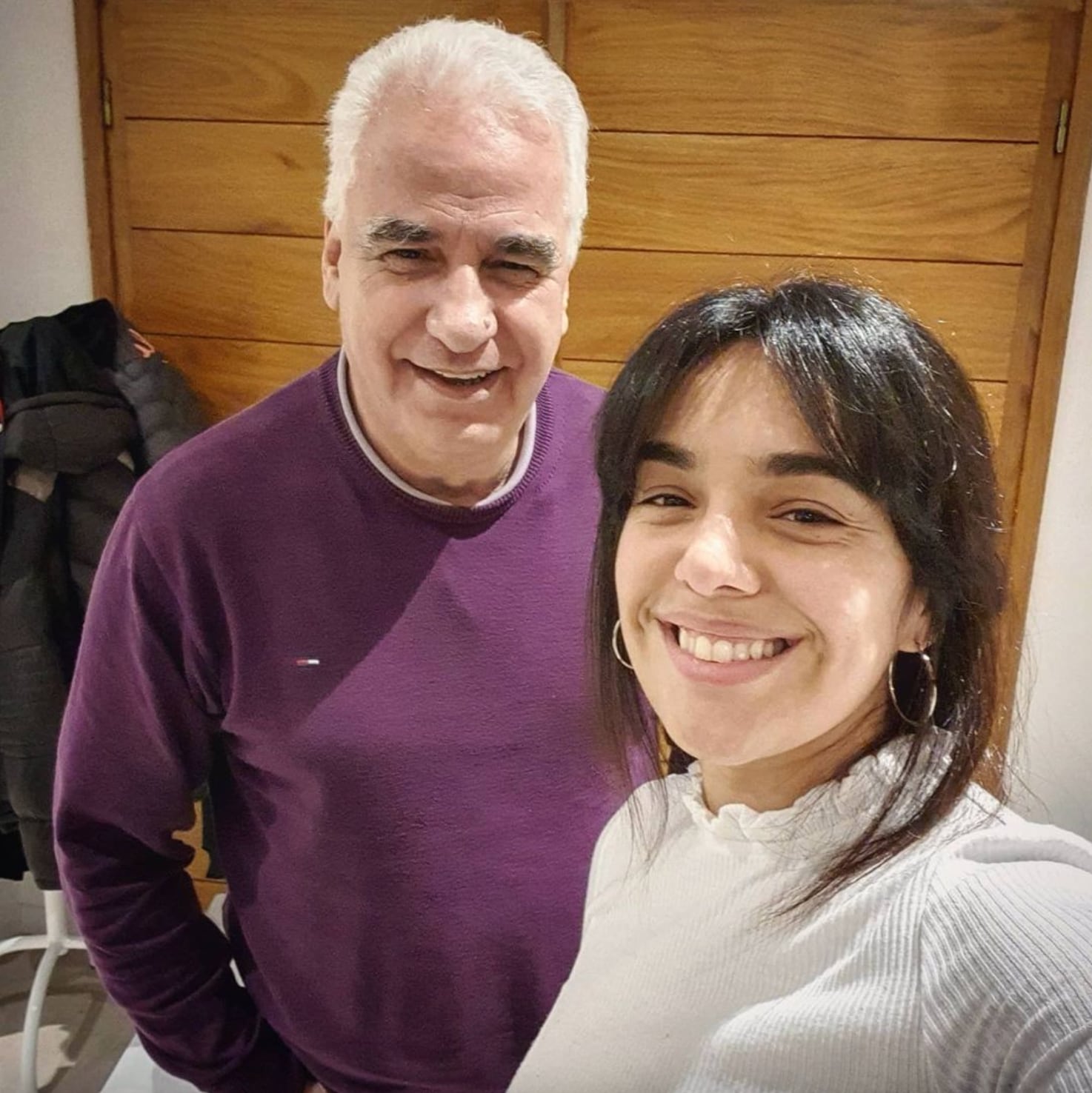 La cantante posteó esta foto junto a "El Viejo".