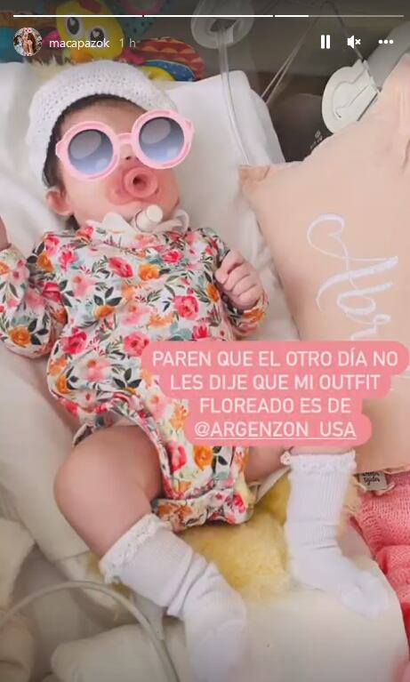 Macarena Paz, historia de Instagram.