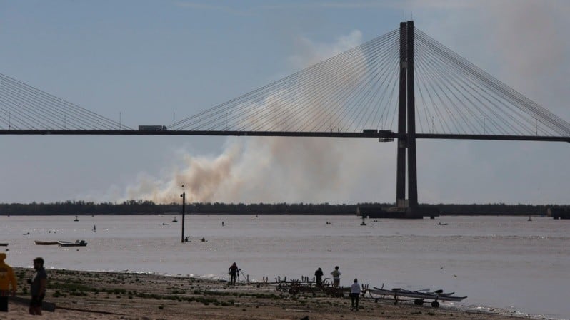 El Ministerio de Ambiente aportó imágenes y aseguró que los dueños de campos deberán ir a la Justicia. Foto gentileza Rosario3.