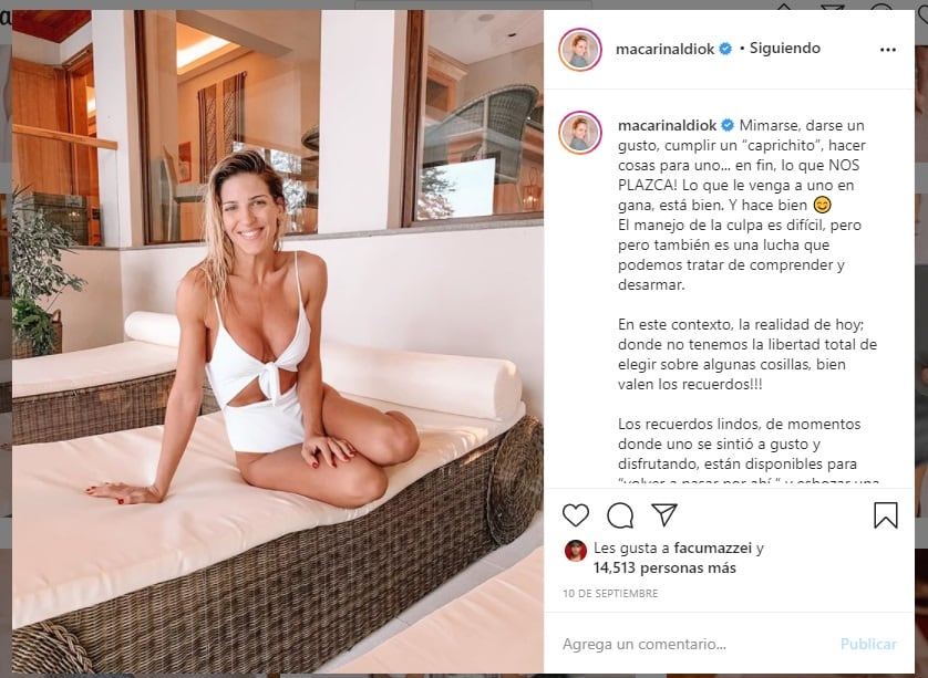 Maca disfruta de la cuarentena en su casa