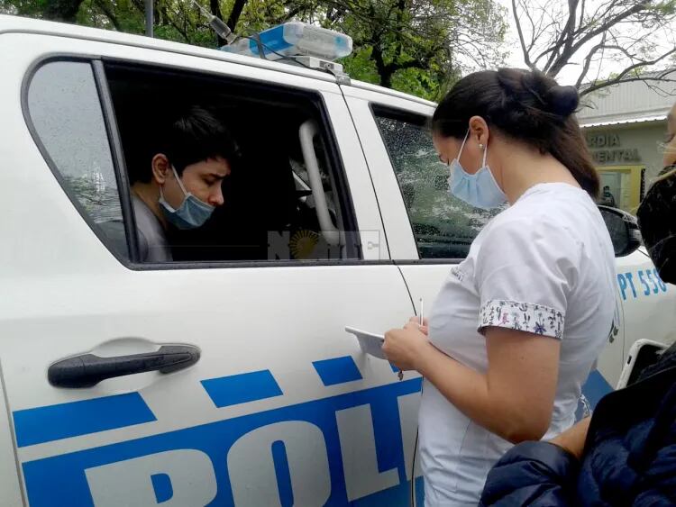 Detención de Sergio Alila en un control de su libertad condicional. Foto: Norte Chaco