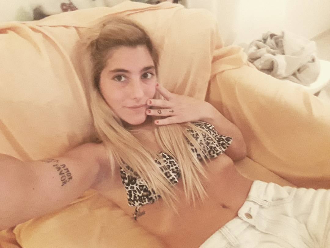 Catalina de Gran Hermano antes de los cambios estéticos. Gentileza Instagram.