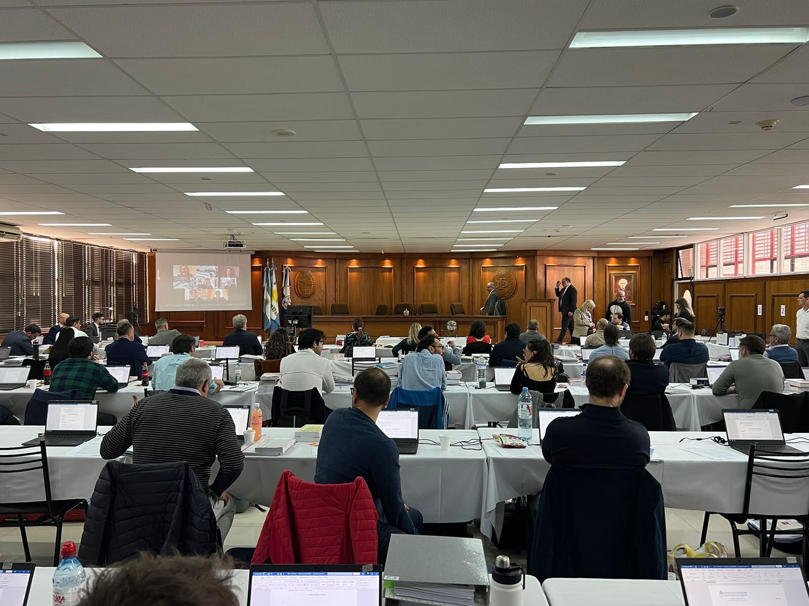 Examen de los postulantes al juzgado que dejó el destituido Walter Bento. Foto: Consejo de la Magistratura.