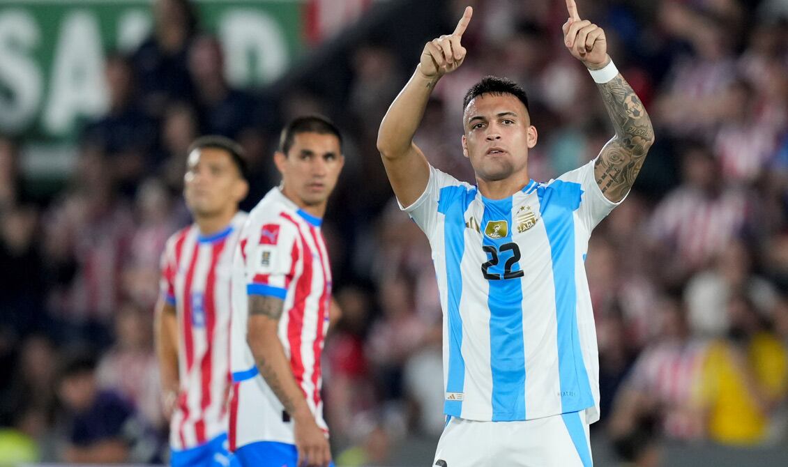 Lautaro abrió el marcador este jueves en Paraguay (Foto: AP).