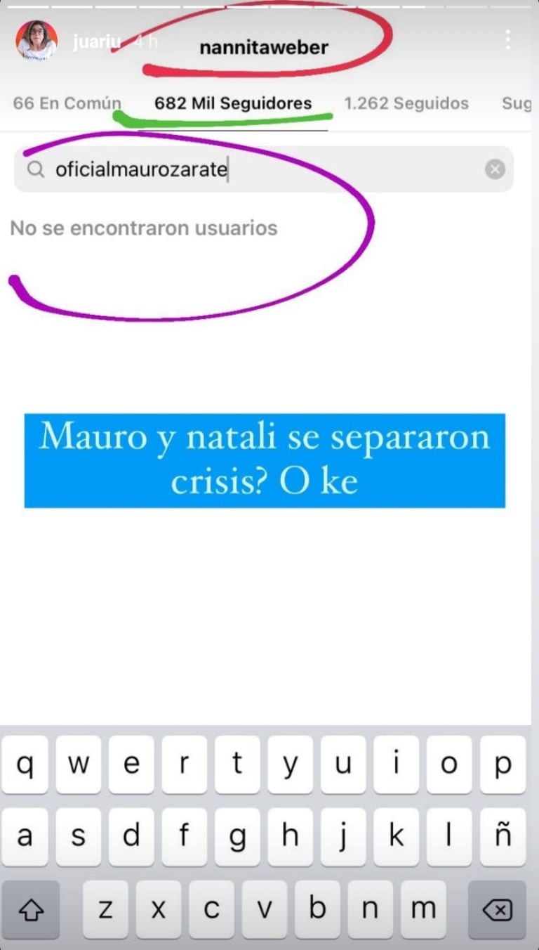 Hay rumores de crisis entre Natalie Weber y Mauro Zárate.