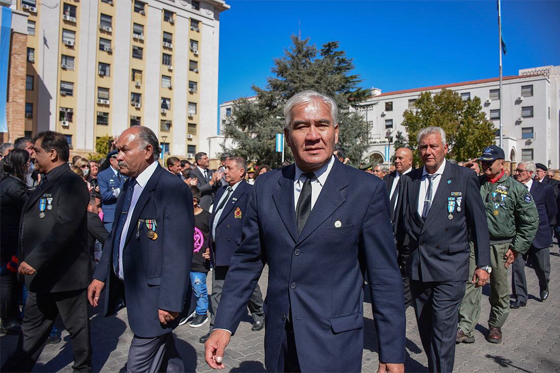 Acto conmemorativo por los 40 años de la guerra de Malvinas. En casa de gobierno se llevo a cabo un acto en el que participaron autoridades politicas y de las fuerzas armadas, donde brindaron reconocimiento a veteranos y caidos en el conflicto del Atlantico Sur en 1982
foto: Mariana Villa / Los Andes